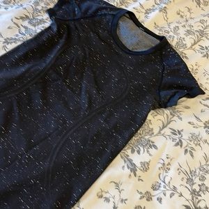 Lululemon Black White Sprinkles Swiftly Shirt Sz 6